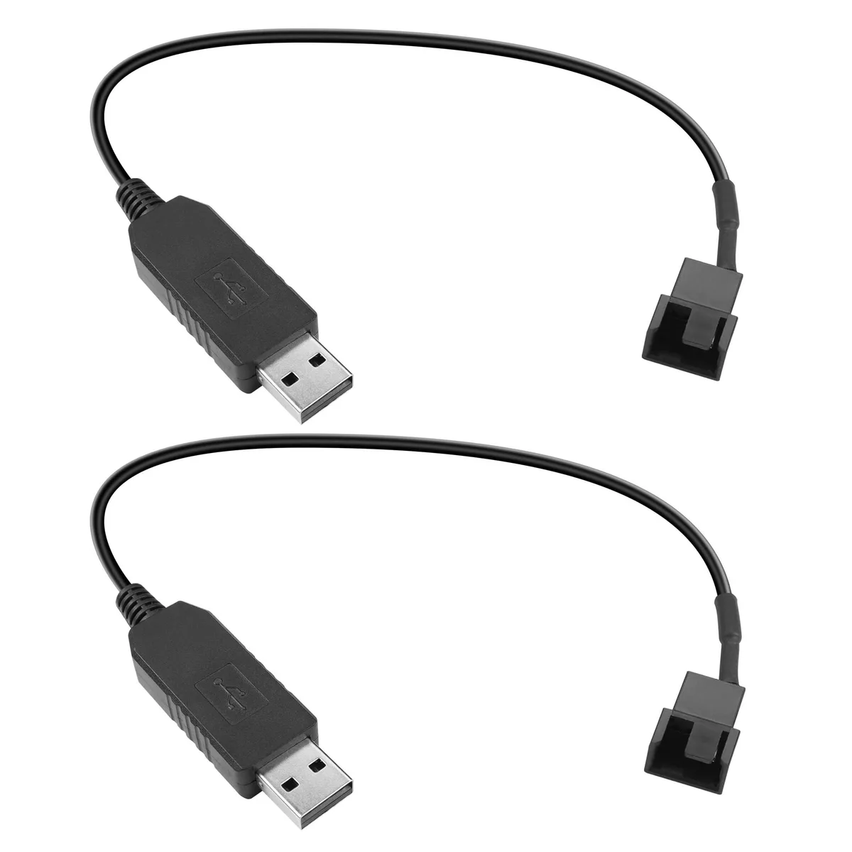 Vszerda Vszerda PWM 12V USB Fan Step-Up Cable 2-Pack 30cm — product photo