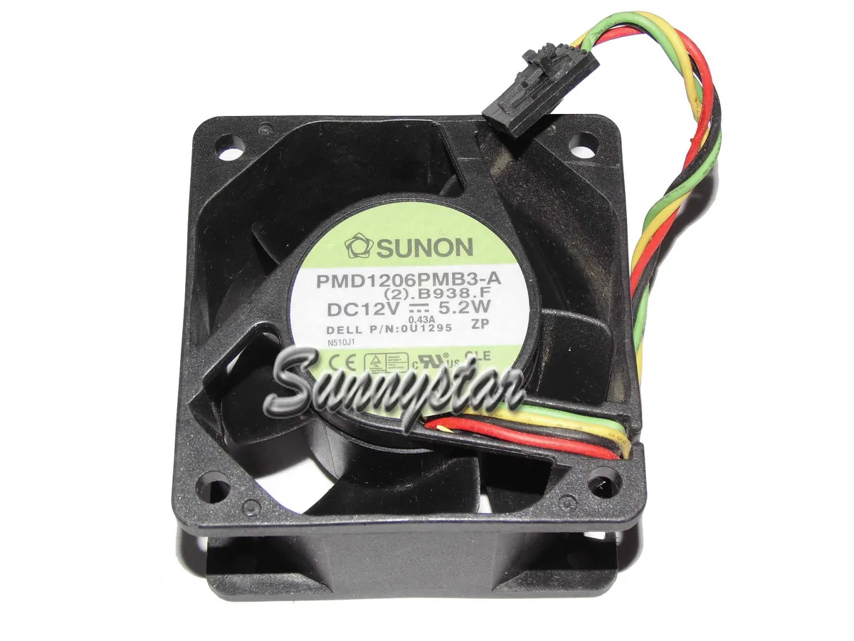 Zyvpee Zyvpee PMD1206PMB3-A 12V 5.2W 60x60x38mm 4-wire case fan — product photo