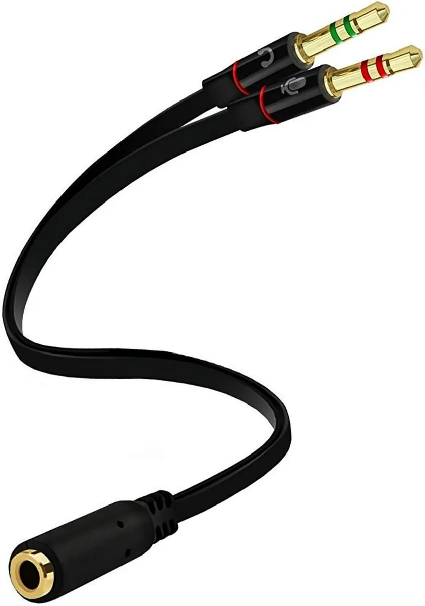 OLYCOM OLYCOM 3.5 mm Female to Dual 3.5 mm Male Audio Adapter — product photo