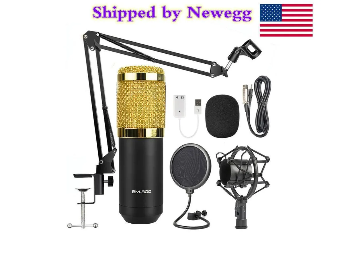 KEHIPI KEHIPI BM-800 Condenser Microphone Bundle Gold — product photo