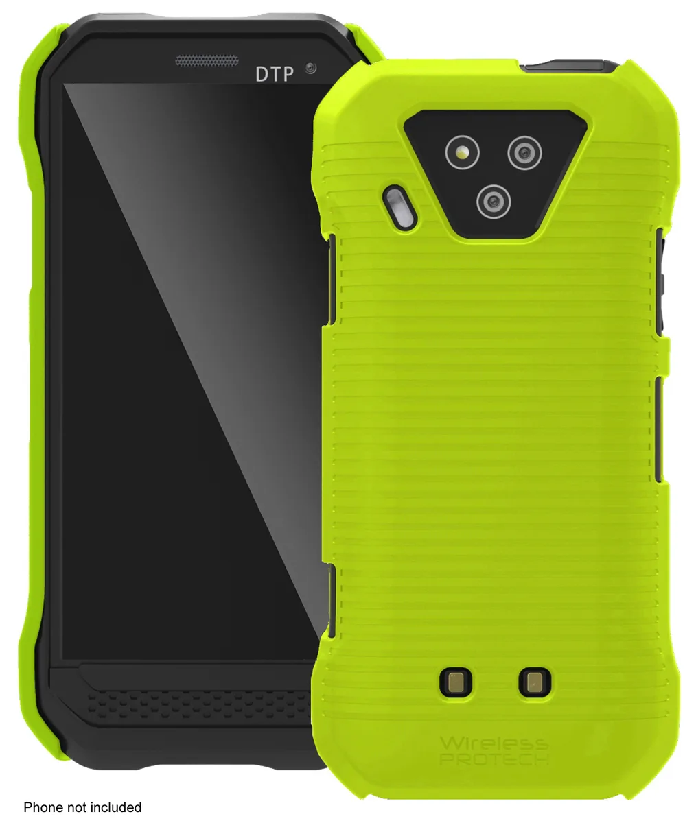 Green rubberised hard shell case for Kyocera DuraForce Ultra 5G E7110
