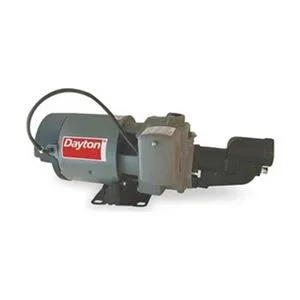 Dayton shallow well jet pump, cast-iron body, pressure switch mounted on top