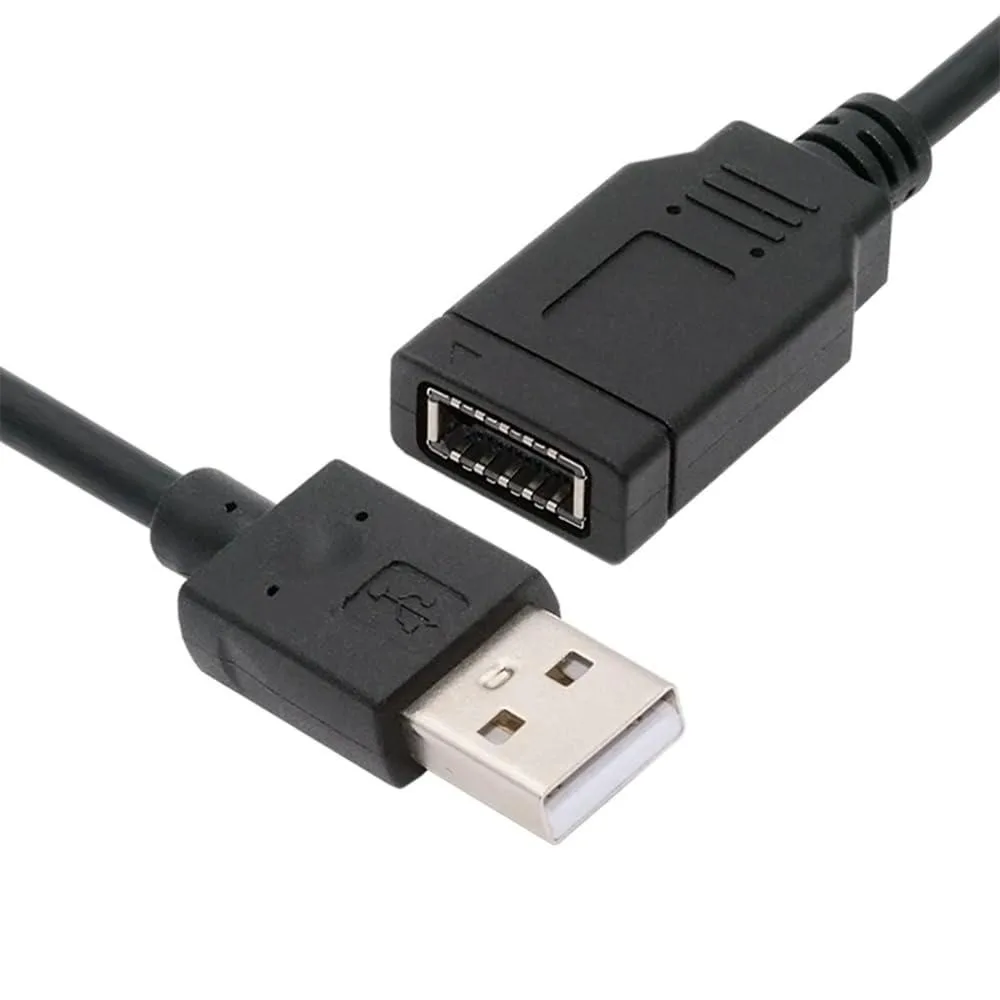 Black USB 2.0 header to USB 3.1 Type-E adapter cable .4m