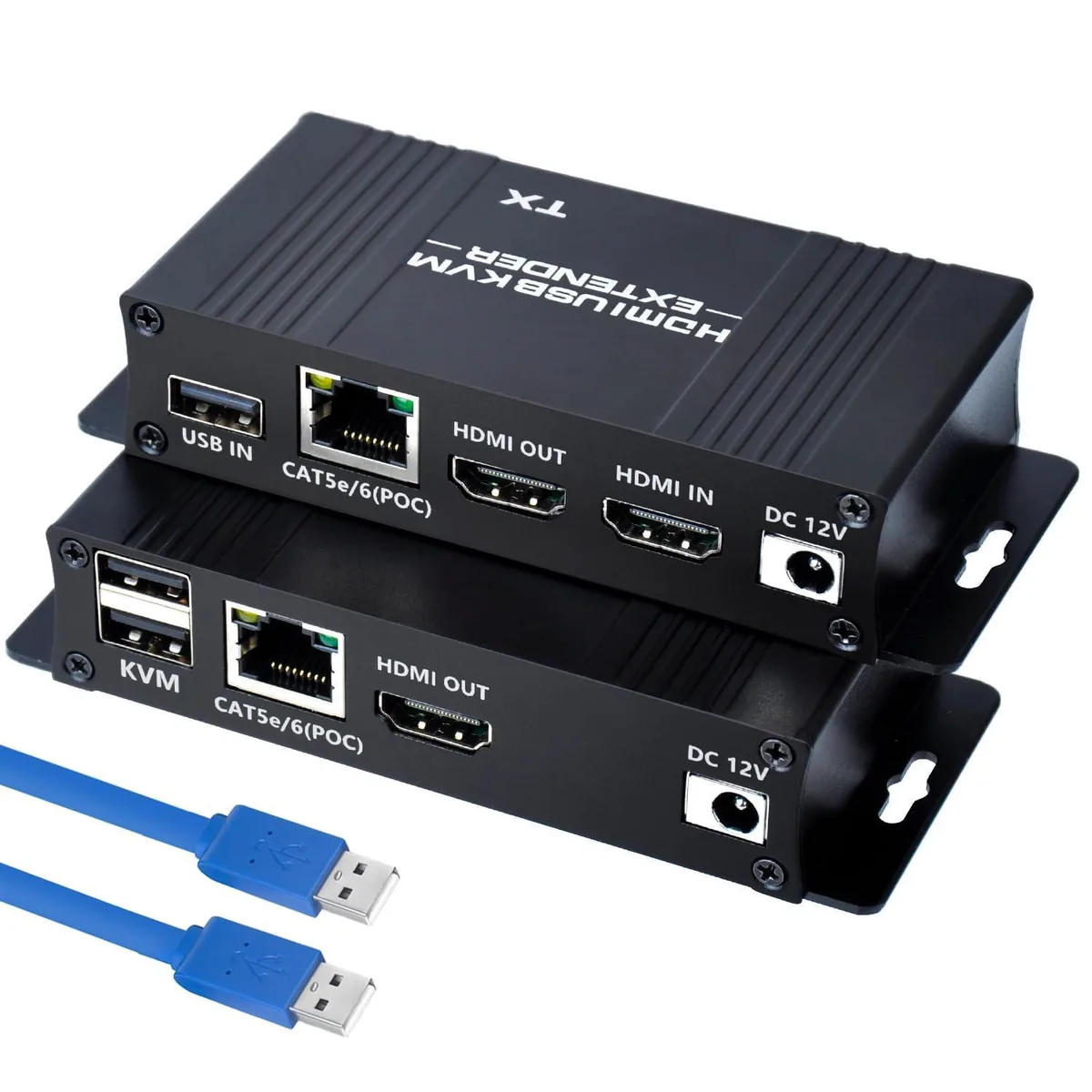 WRIARICH WRIARICH HDMI KVM USB Extender 164ft 1080P@60Hz Cat5e/6/7 — product photo