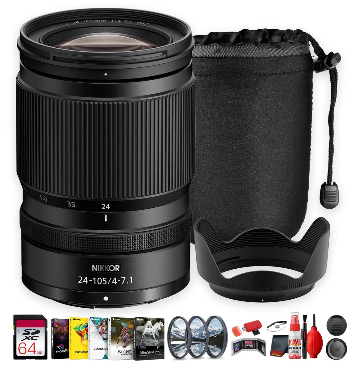 Nikon Inc Nikon NIKKOR Z 24-105mm f/4-7.1 camera lens — product photo