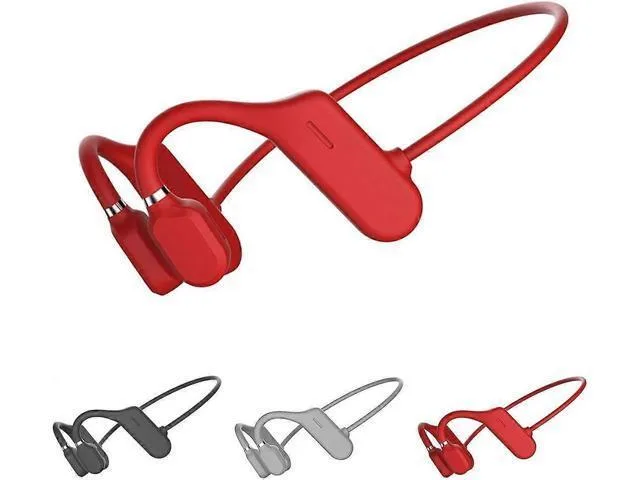LORDWORLD LORDWORLD Red Bone Conduction Headphones Bluetooth 5.0 IP55 5H — product photo