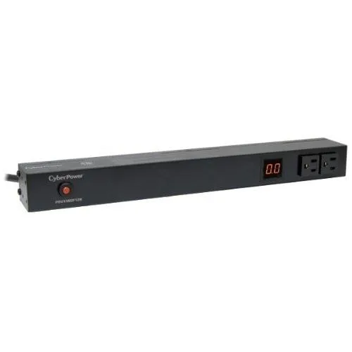 CyberPower CyberPower PDU15M2F12R Metered PDU 120V 15A 14 Outlets 1U Rackmount — product photo