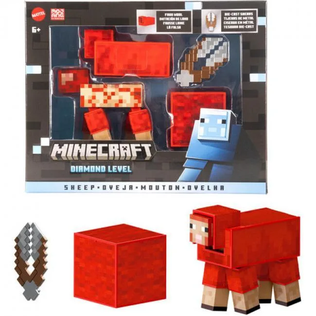 Mattel Mattel JCV22 Minecraft Diamond Level Sheep 5.5-inch action figure — product photo