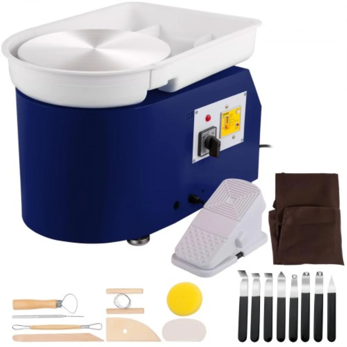 VEVOR VEVOR TYLPJ28-MC 28 cm Pottery Wheel 350 W 110 V Blue — product photo