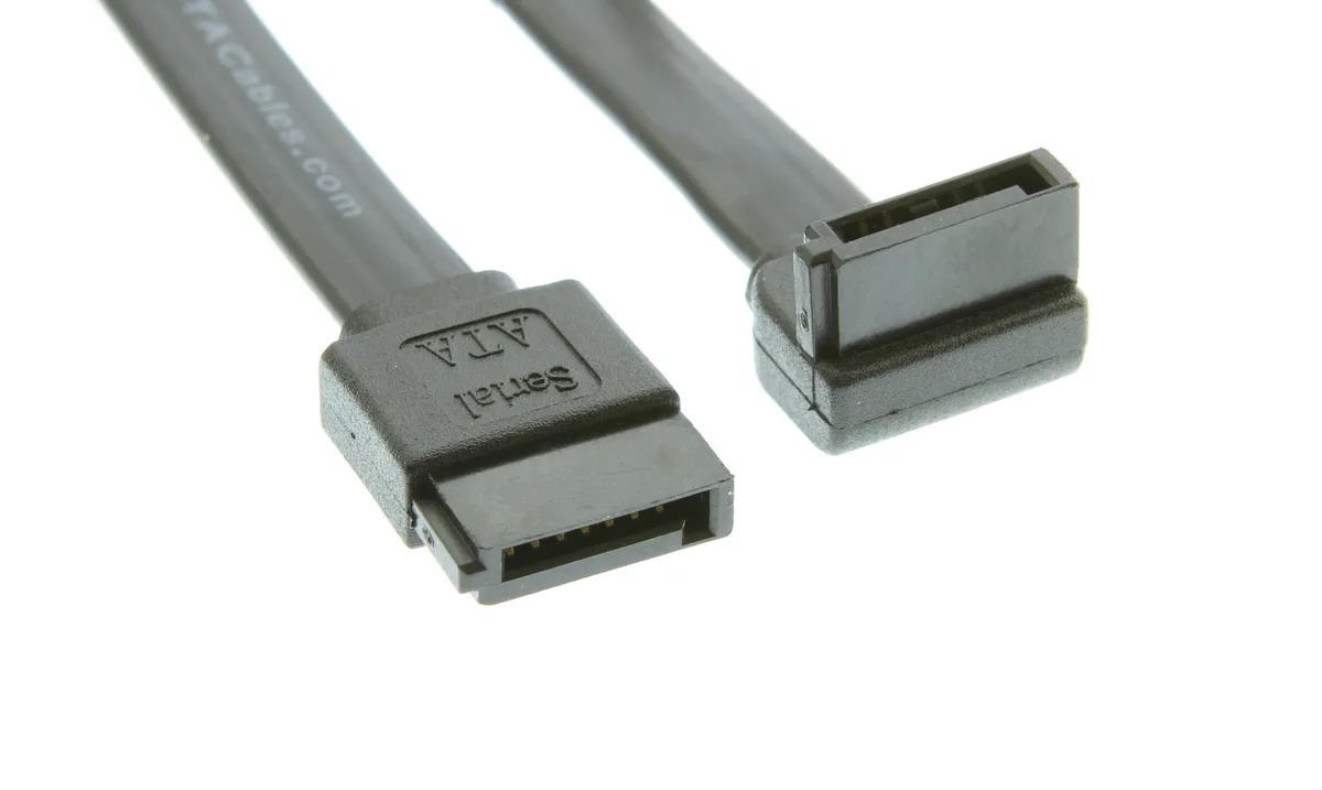 SATAGear SATAGear SS-02MSL SATA Cable 8in Straight to Left Angle — product photo