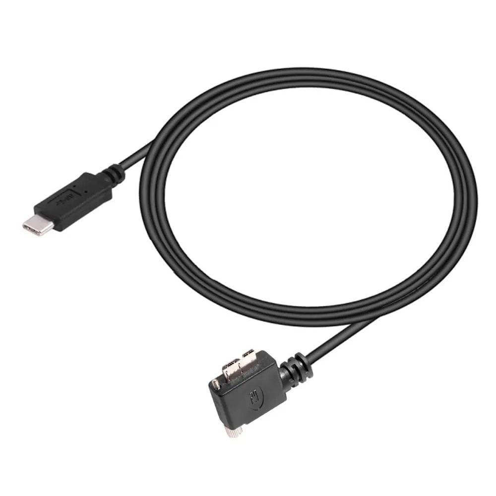 Fervit Fervit USB-C to Micro USB 3.0 Screw Mount Right Angled Cable 5Gbps — product photo
