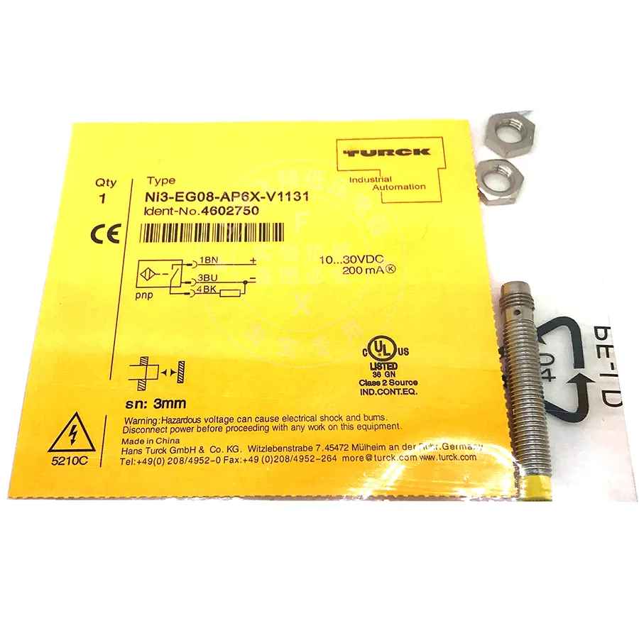 Turck Turck Ni3-EG08-AN6X-V1131 4602850 inductive sensor NPN electrician tool — product photo