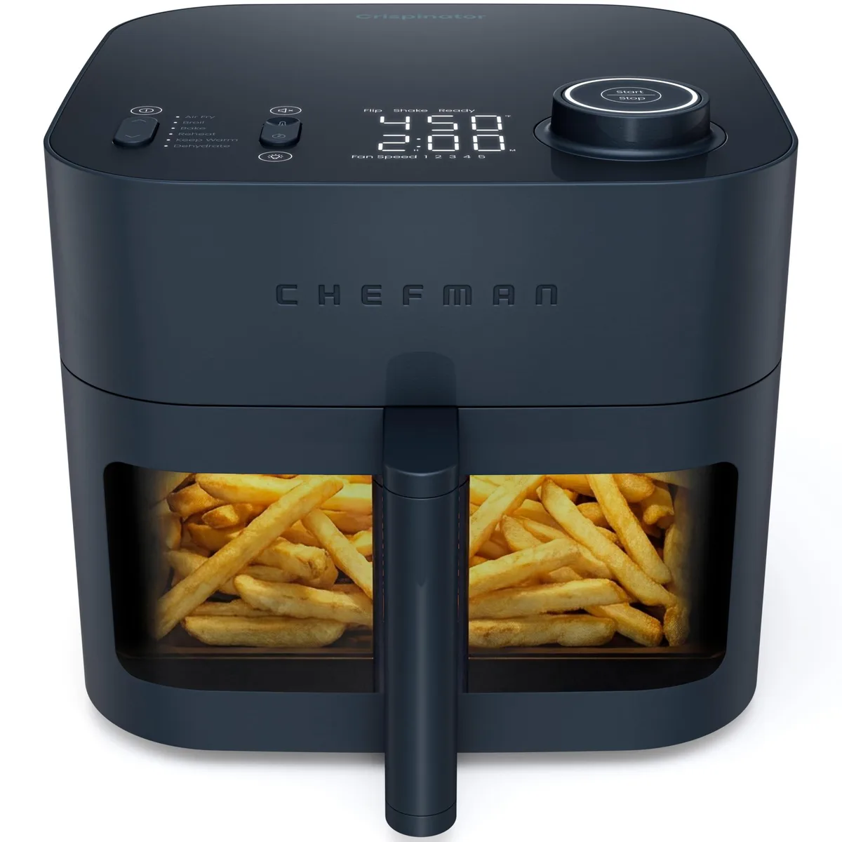 Chefman Crispinator C38-8W-1M-US1 8 Qt Air Fryer Midnight — product photo