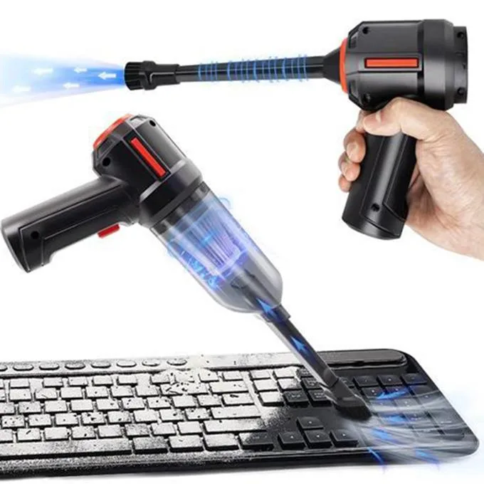 Gemdeck Gemdeck 3-in-1 Compressed Air Duster &amp; Mini Vacuum Cleaner Black — product photo