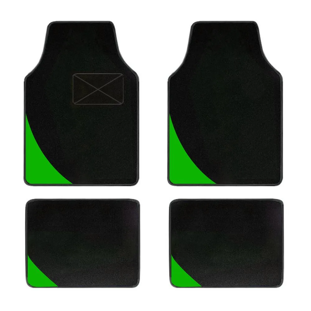 CJSolvesIt! CJSolvesIt! Green Car Floor Mats 4pcs 19.69x5.51inch 1550g — product photo