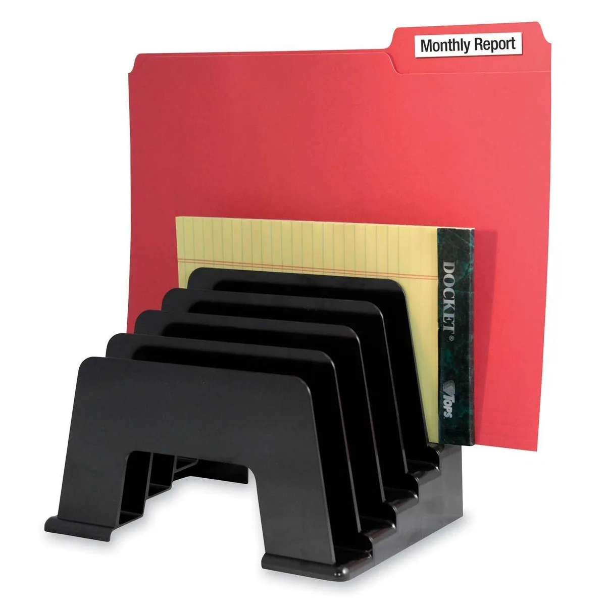 Kantek Kantek S1430 sorter, five compartments, black — product photo