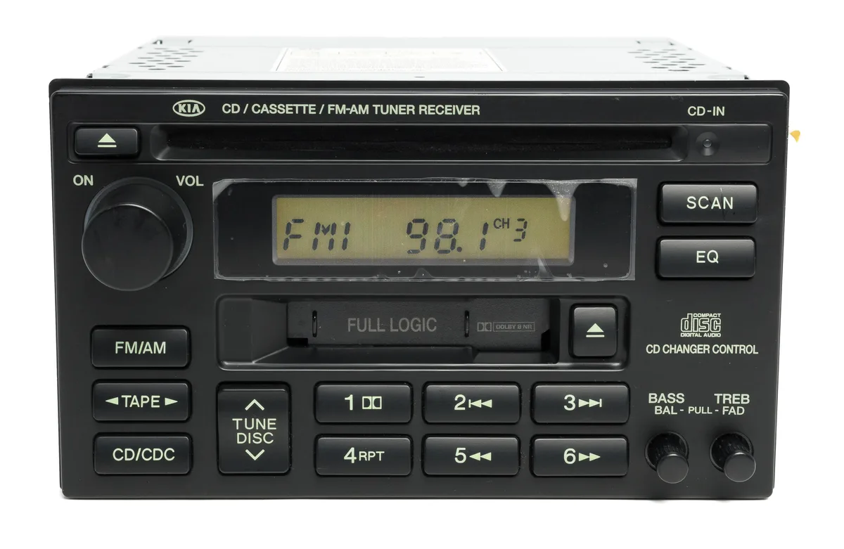 1 Factory Radio 1 Factory Radio 96190-3C101 AM FM Cassette CD Receiver 2002 Kia Optima Magentis — product photo