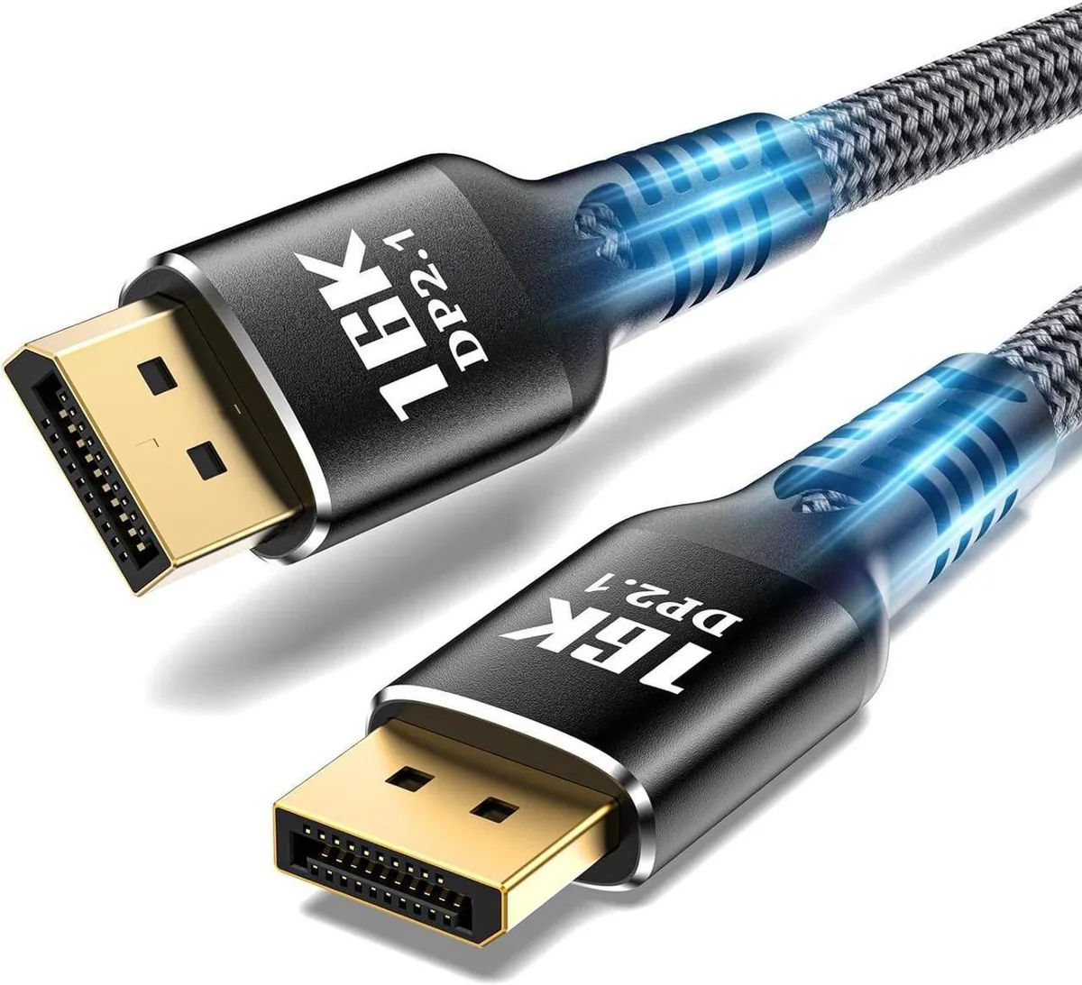 SMUGDESK SMUGDESK DisplayPort 2.1 Cable 3.3FT 16K 80Gbps 16K@60Hz 8K@120Hz 4K@240Hz 165Hz 2K@360Hz — product photo