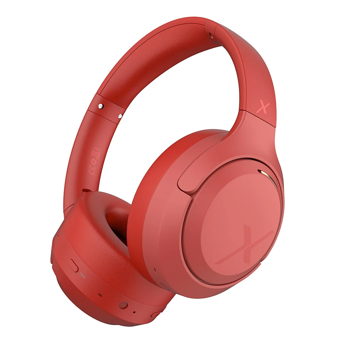 ARENTI ARENTI Riwbox AC2 Hybrid ANC Headphones Red 2 in 1 accessory — product photo
