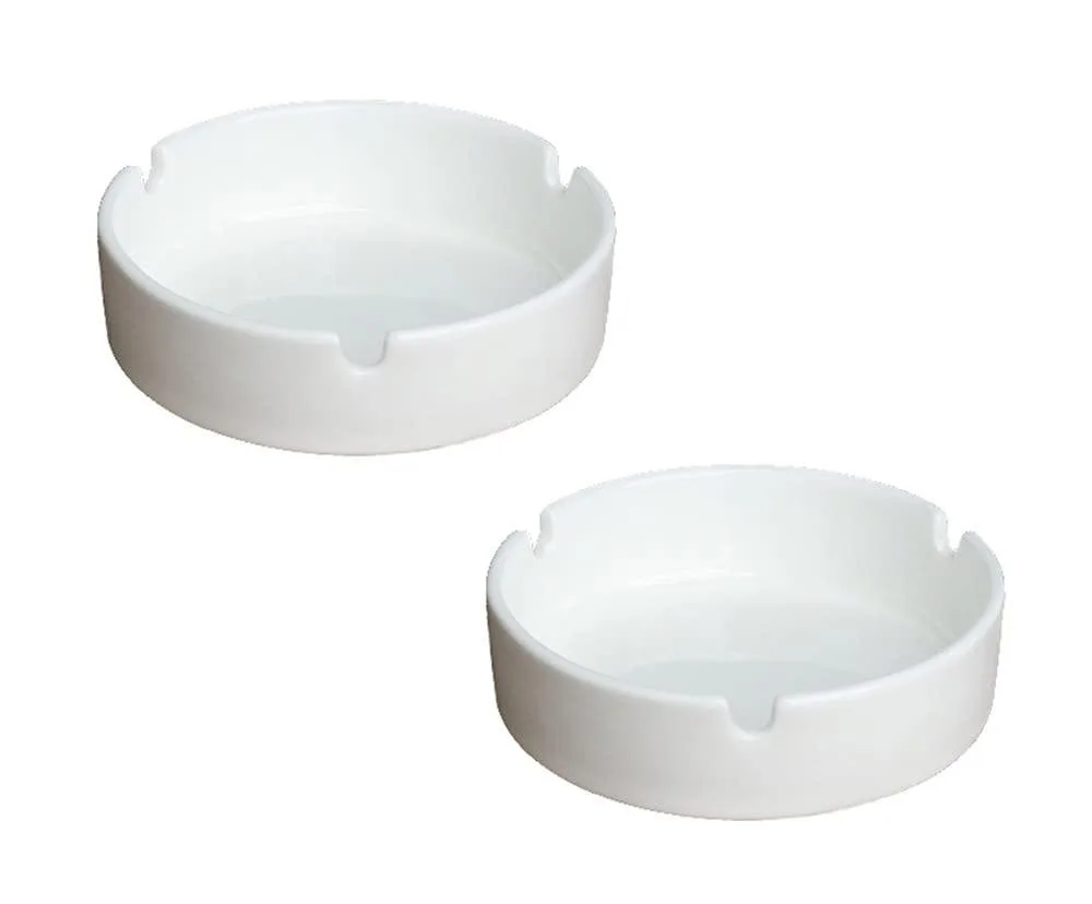  Avery Blue Ceramic Ashtray Set of 2 — product photo