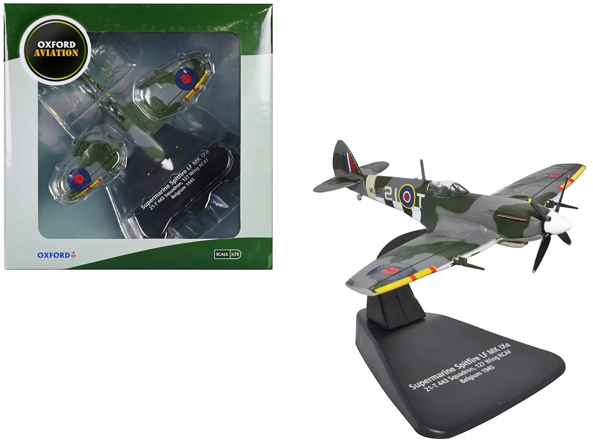 Oxford Diecast Oxford Diecast Supermarine Spitfire Mk IXE "Belgium" 1/72 Diecast Model Airplane — product photo