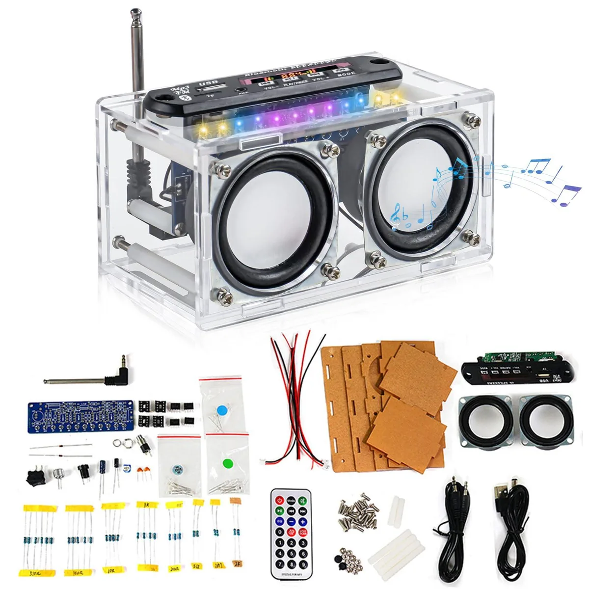 diymore A1_FAEE0040-AAB_US DIY Bluetooth Speaker Radio Kit — product photo