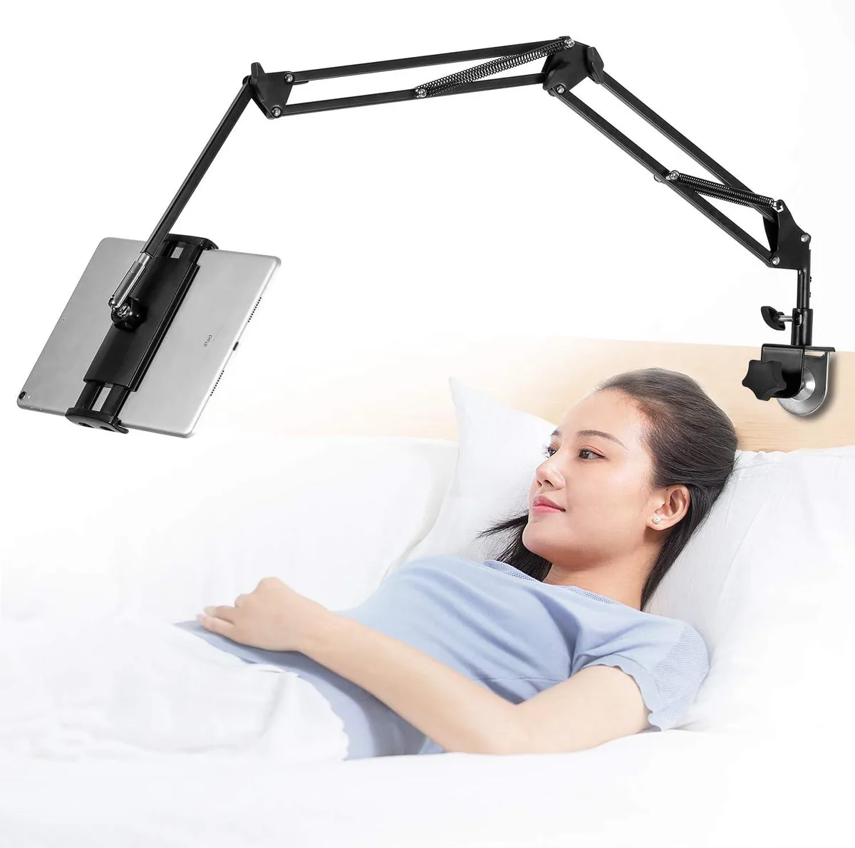 FLEANE FLEANE Tablet Stand Adjustable Foldable Arm 4 Joints 360 Rotation 4.5-12.9 Inch — product photo
