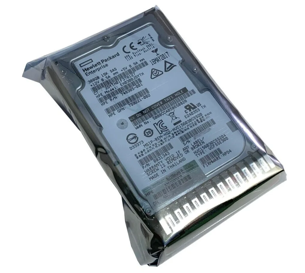 HPE HPE 759208-B21 300GB 15K SAS 2.5" HDD accessory — product photo