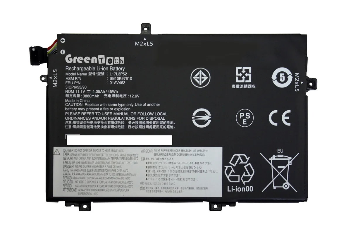 NShi NShi 01AV466 11.1V 45Whr 3-cell laptop battery — product photo