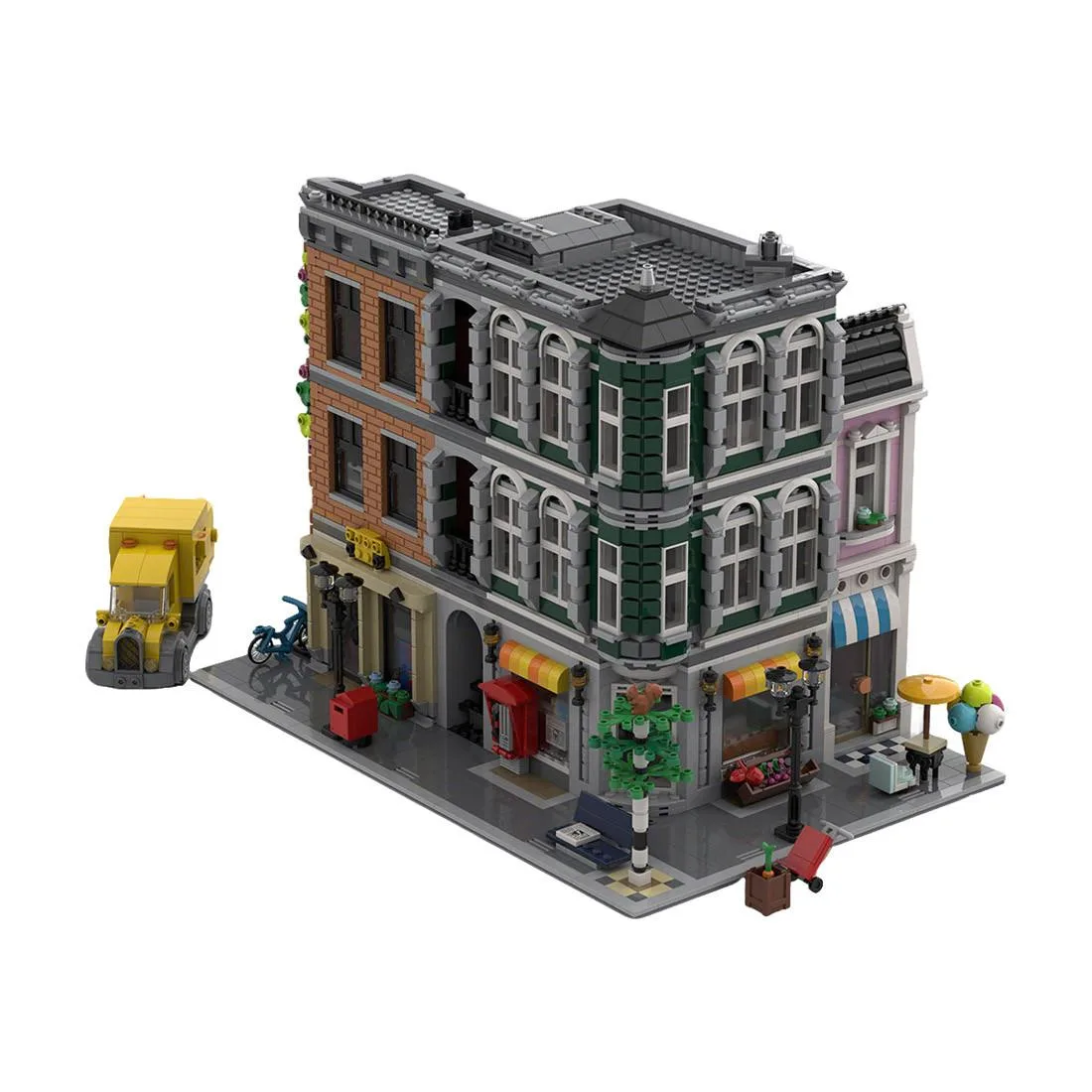 ZITIANYOUBUILD ZITIANYOUBUILD MOC-226380 Street Scene Commercial Center Building Set 3853PCS — product photo