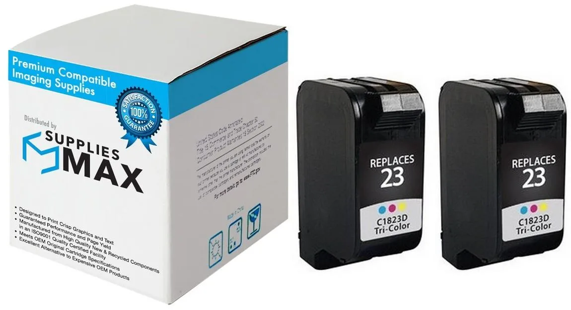 SuppliesMax SuppliesMax HP C1823T Remanufactured Inkjet Cartridge 2 Pack 620 Pages — product photo