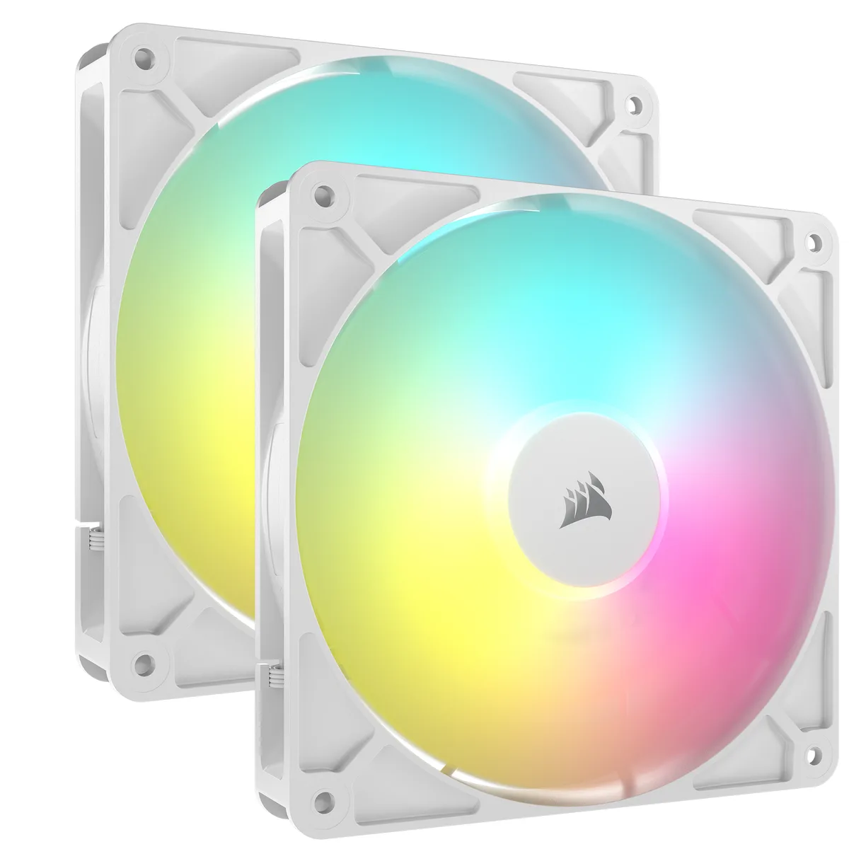 Corsair Corsair CO-9050187-WW RS140 ARGB 140mm case fan dual pack white — product photo