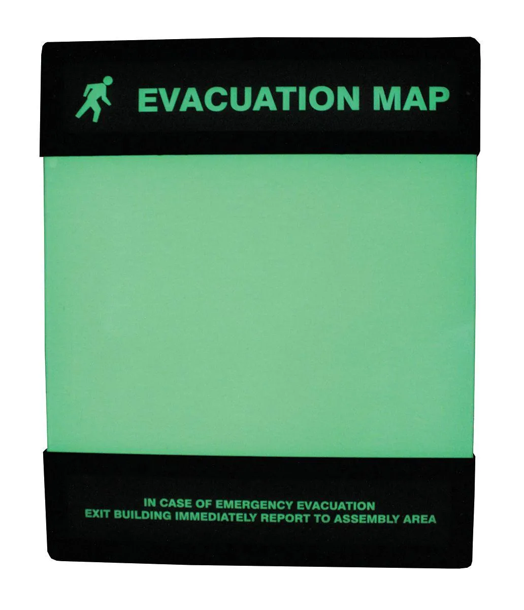 Accuform Signs Accuform DTA238 Evacuation Map Holder 8-1/2 x 11 in Clear Polycarbonate — product photo