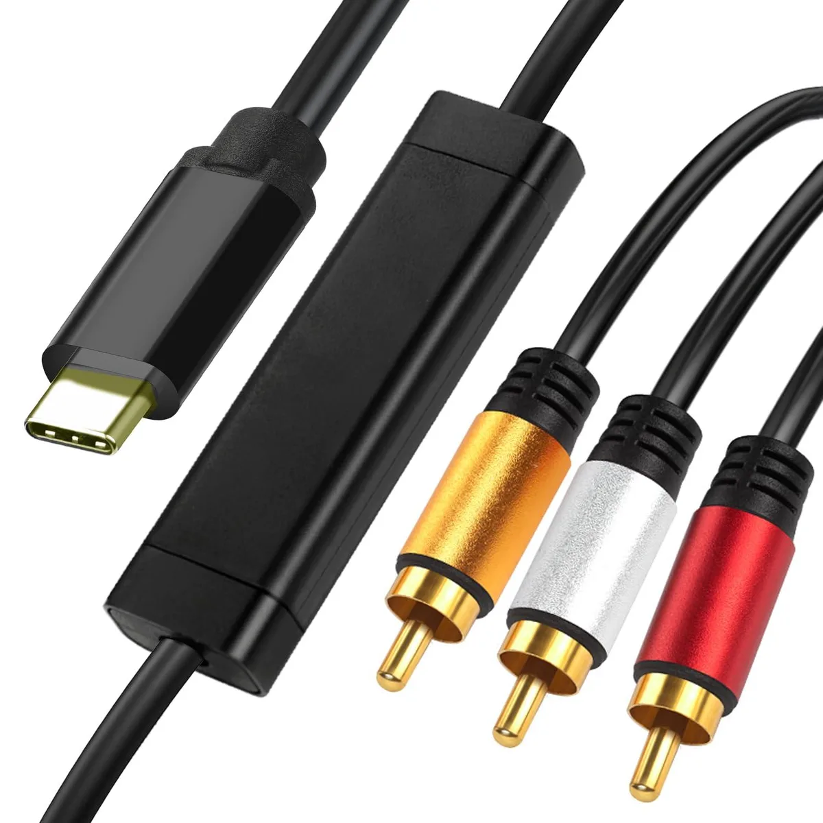 Boxwave Boxwave USB C to 3RCA Adapter 10FT 1080P — product photo