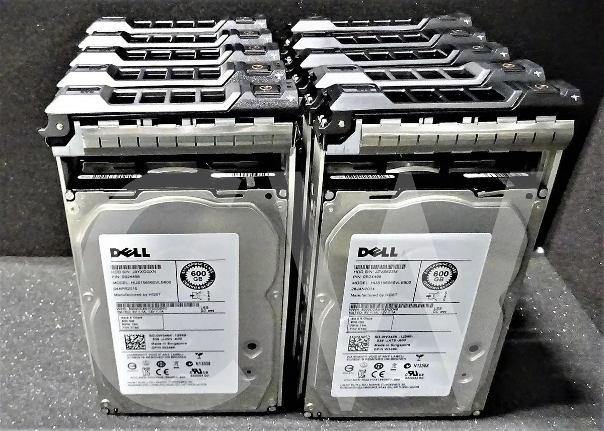 DELL DELL HUS156060VLS600 600GB 15K RPM 64MB 3.5" SAS internal hard drive — product photo
