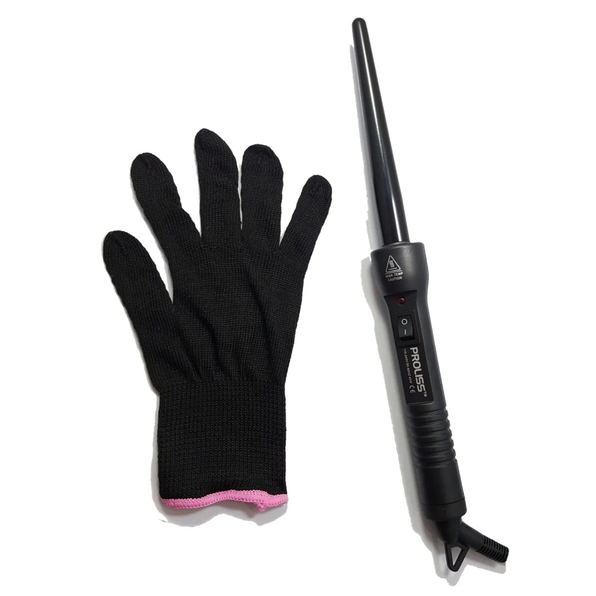 Proliss Proliss The Twister 18mm-9mm Tourmaline Ceramic Curling Wand Black — product photo