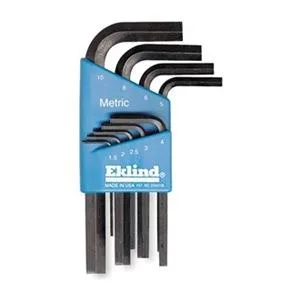 Eklind Eklind 11509 9 Piece Metric L-Shape Hex Key Set — product photo