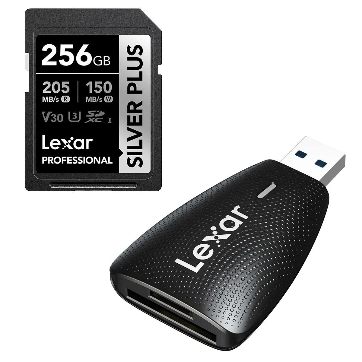 Lexar Lexar Professional SILVER PLUS SDXC 256GB UHS-I V30 memory card — product photo