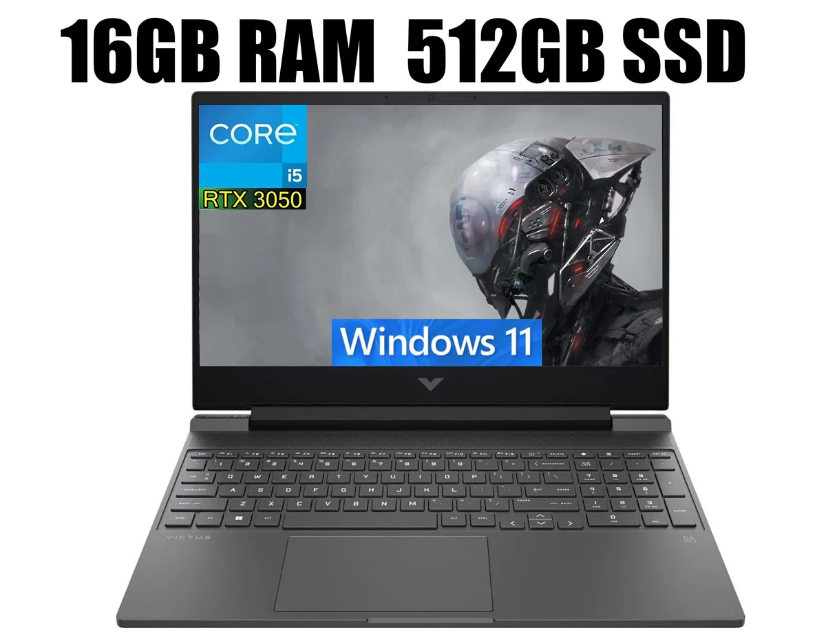 HP HP Victus 15 Raider i5-12500H RTX 3050 16GB 512GB gaming laptop — product photo