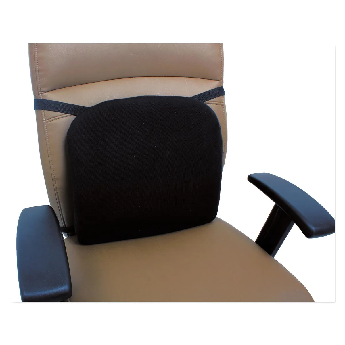 Alera Alera ALECGC411 Cooling Gel Memory Foam Backrest 14 1/8 x 2 3/4 x 14 1/8 Black — product photo
