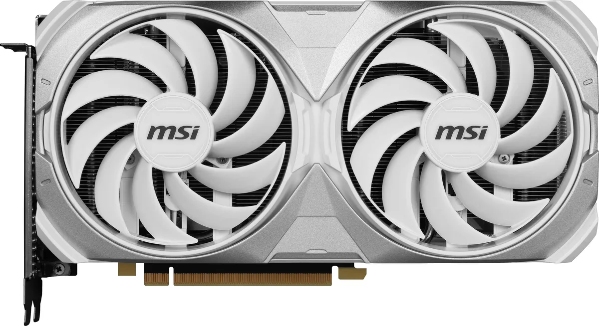 MSI MSI RTX 4070 Ti SUPER 16G Ventus 2X White OC 2640 MHz graphics card — product photo