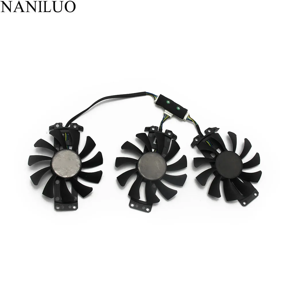 SXDOOL SXDOOL 3PCS 75mm GA81S2U 4PIN GTX 980 970 VGA Cooling — product photo