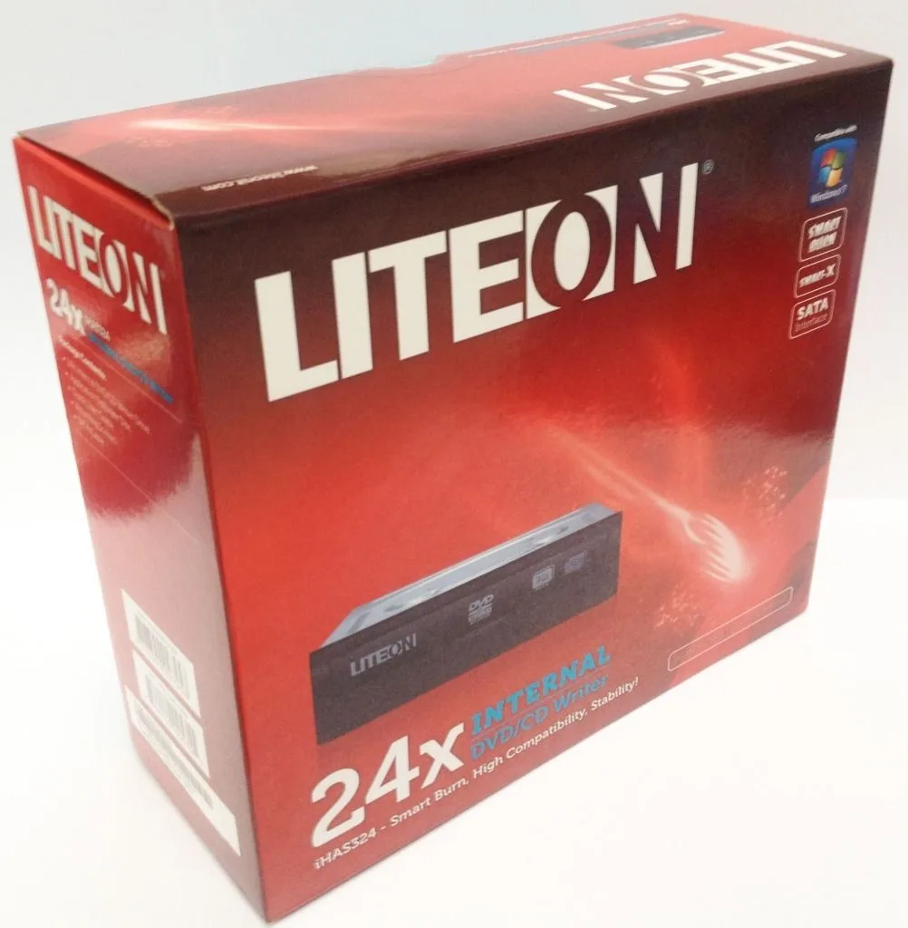 Lite-On Lite-On iHAS324 Black Dual Layer DVD+/-RW Burner Drive with Nero 12 SATA — product photo