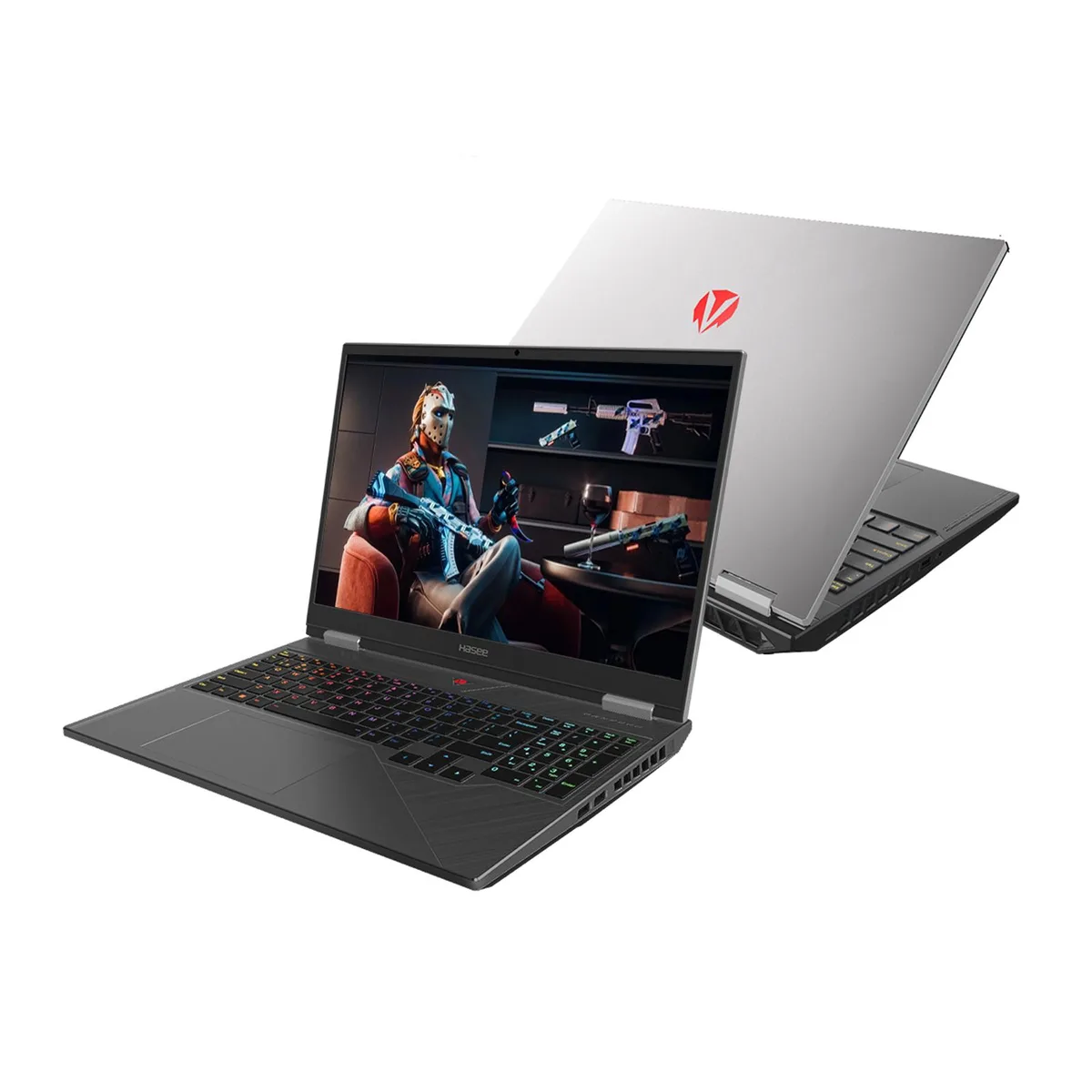 Hasee Hasee T8 Pro gaming laptop i7-13700HX RTX 4060 16'' 165Hz QHD 16GB 1TB Mecha Grey — product photo