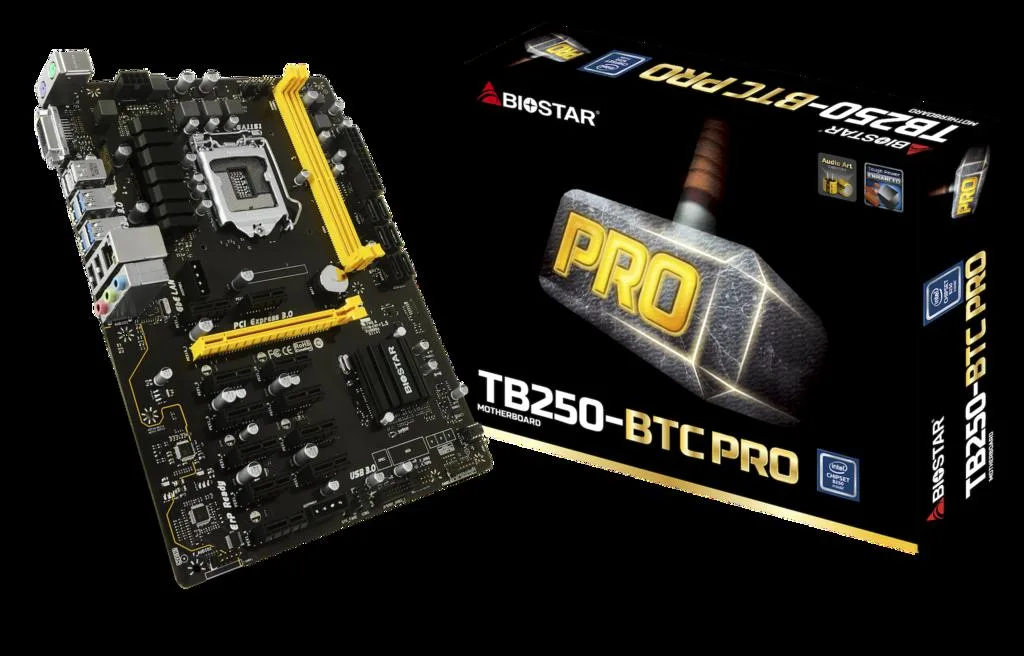 Biostar Biostar TB250-BTC PRO mining kit Intel Celeron G4400 8GB DDR4 — product photo
