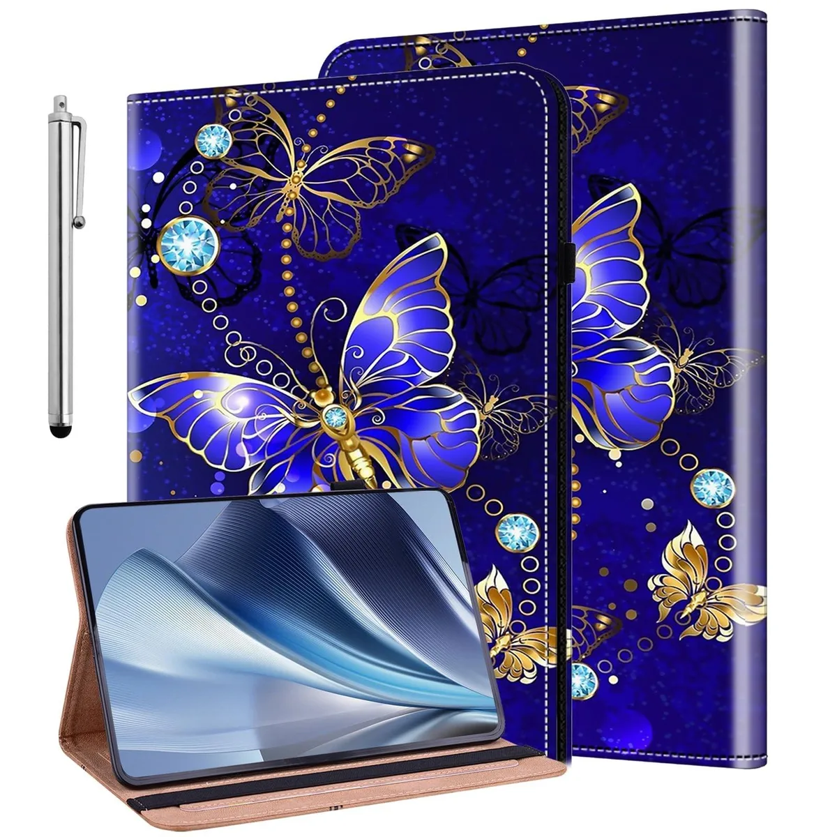 ALSEYE ALSEYE Case for Samsung Galaxy Tab A8 10.5 2022 SM-X200/X205/X207 Diamond Butterfly 2 in 1 Accessory — product photo