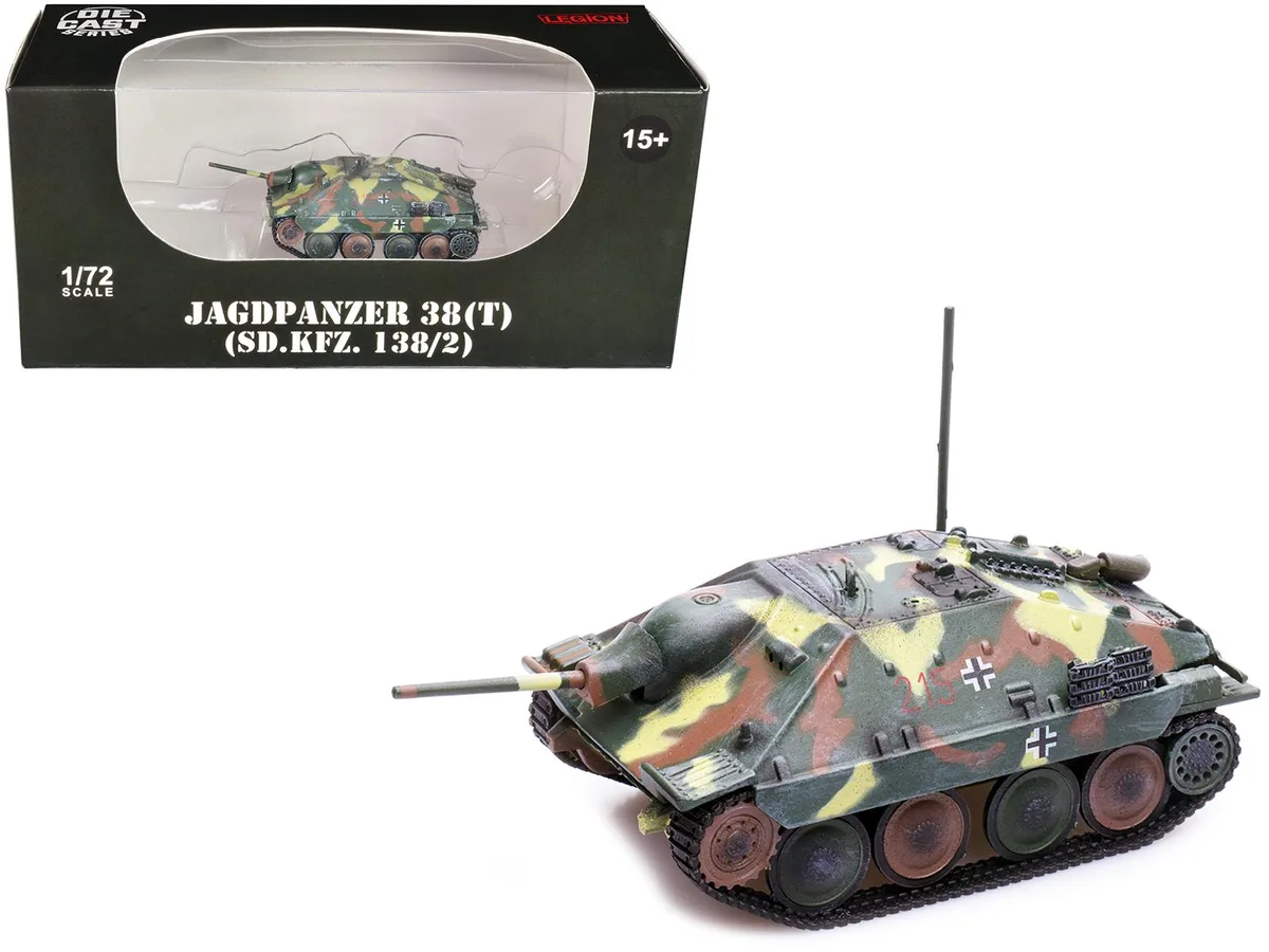 Legion Supplies Legion Supplies Jagdpanzer 38(T) SD.Kfz. 138/2 Hetzer 1/72 Camouflage Diecast Hobby Collectible — product photo