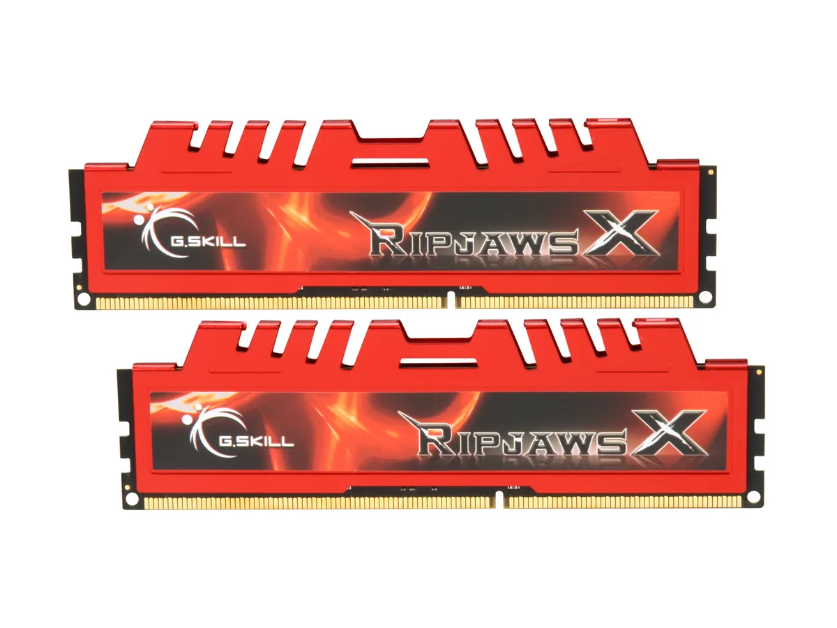 G.SKILL G.SKILL Ripjaws X Series F3-14900CL9D-8GBXL 8GB (2 x 4GB) DDR3 1866 CL9 desktop RAM — product photo