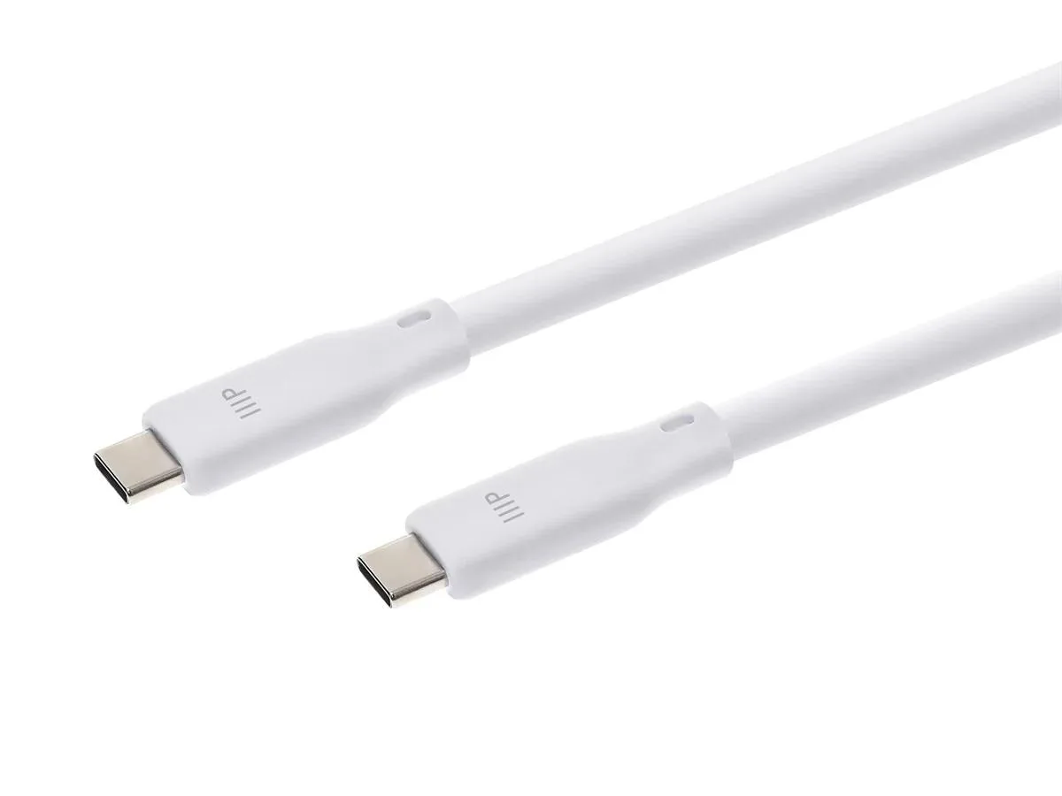 Monoprice Inc. Monoprice 147201 USB4 Gen 2 Silicone Cable 6ft White — product photo