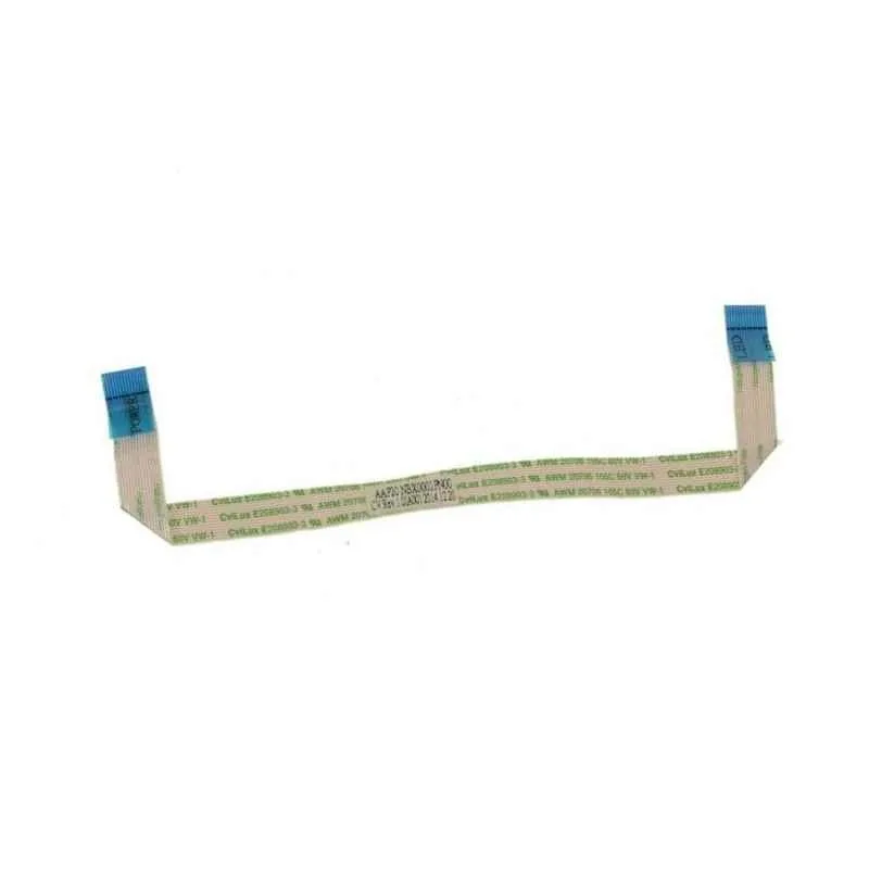Flat orange ribbon cable with connectors at both ends